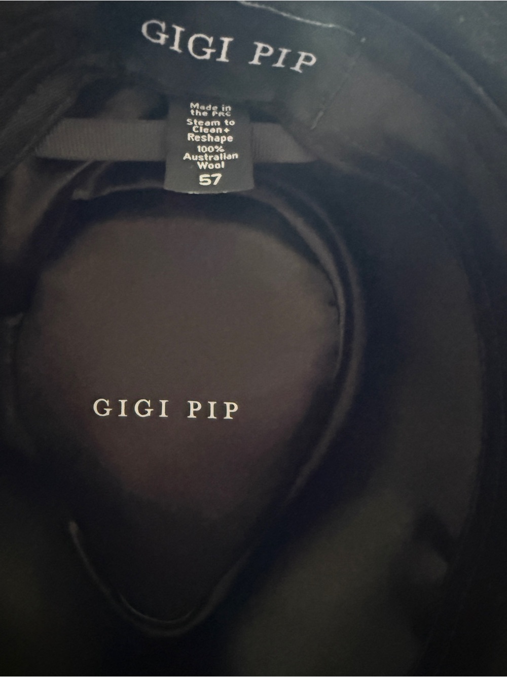 GIGI PIP Black Women's hat - Picture 3 of 4